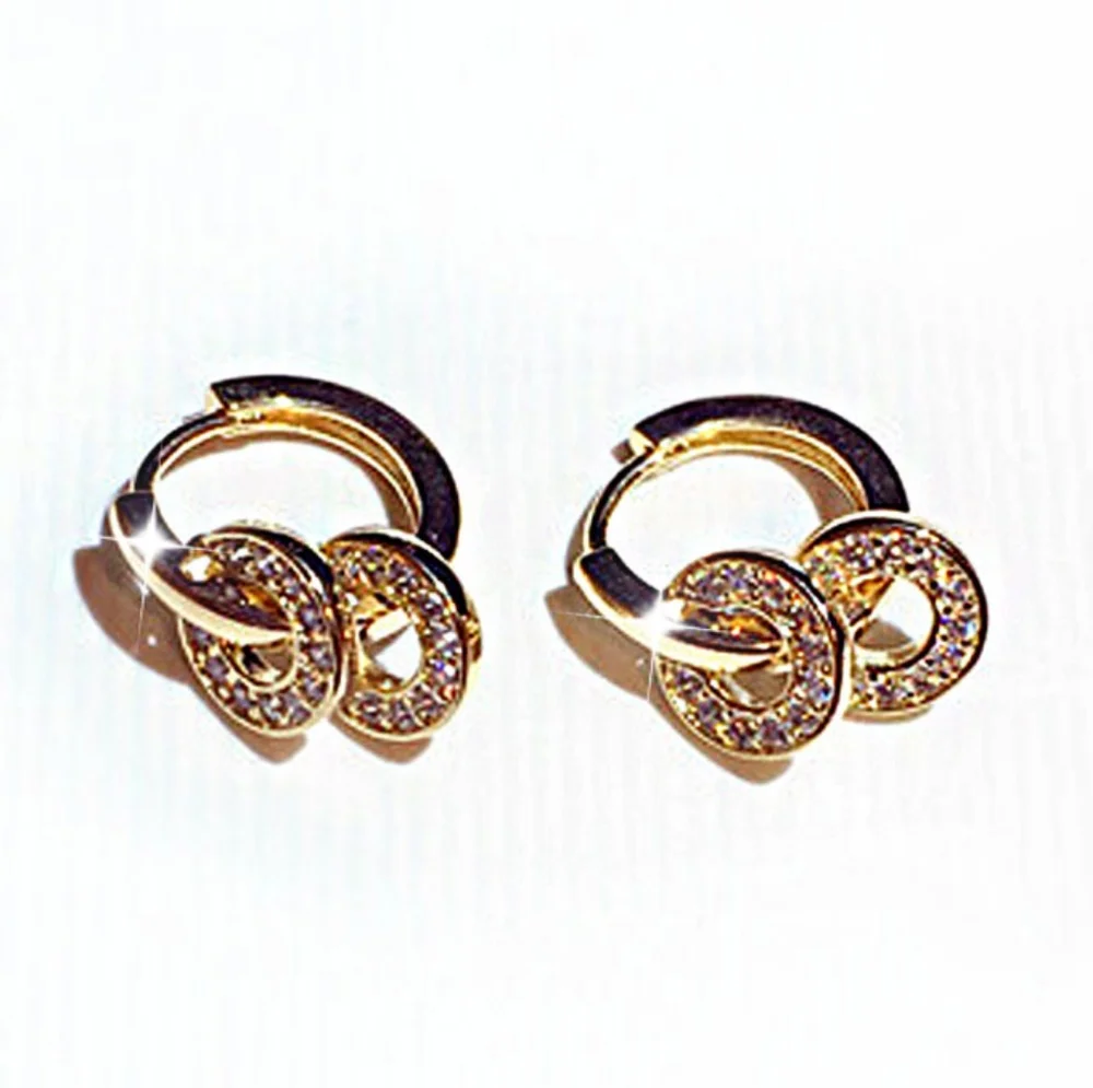 14k gold diamond earrings